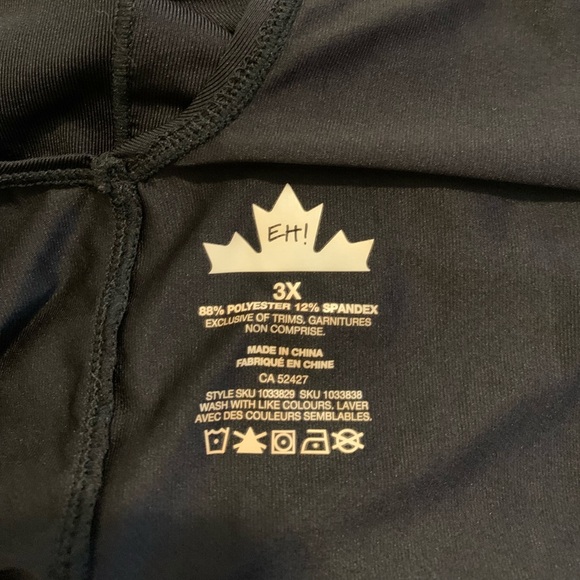 EH! STRONG Black Workout Tank Top with Criss-Cross Back | 3X Plus Size - Picture 6 of 7